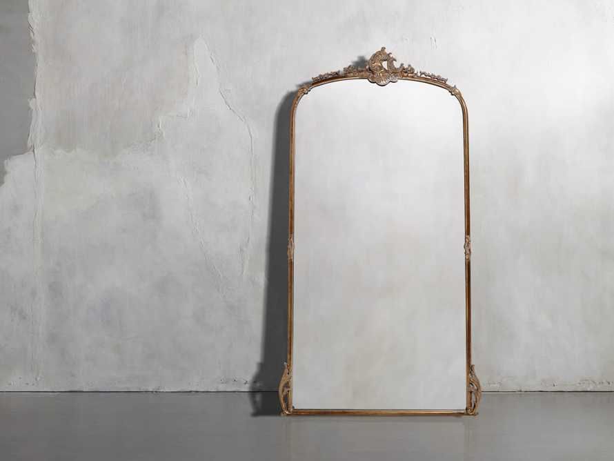 Amelie Floor Mirror in Gold | Arhaus