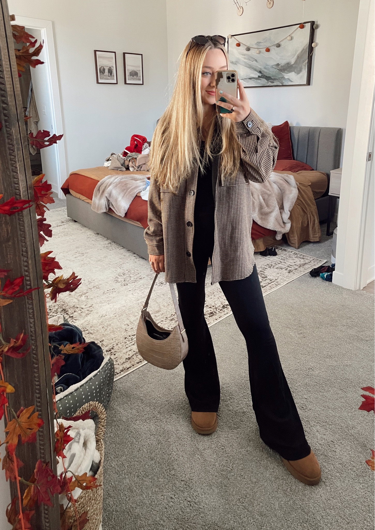 Comfy casual outfit for the weekend! The weather dropped finally so we soaked it in. Loved wearing my glee leggings with an oversized shacket. 

#fallfashion #uggs #uggsoutfit #fallstyle #flareleggings #uggstyle #uggsstyle

#LTKfindsunder50 #LTKSeasonal #LTKshoecrush