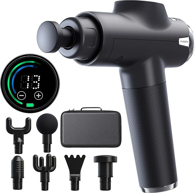 Fusion Black Pro Muscle Massage Gun Deep Tissue Percussion Muscle Massager Gun for Athletes Pain ... | Amazon (US)