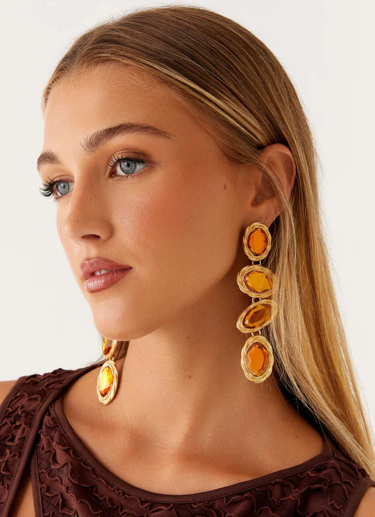 Nikitta Earrings - Orange | Peppermayo (Global)