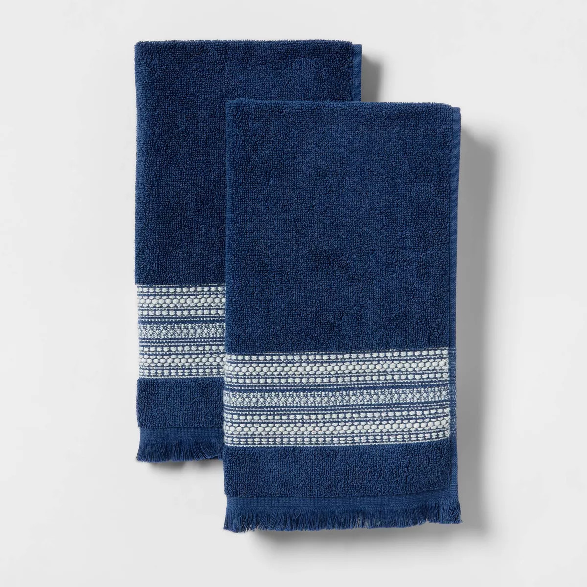 2pk Americana Striped Hand Towels Blue - Threshold™ | Target
