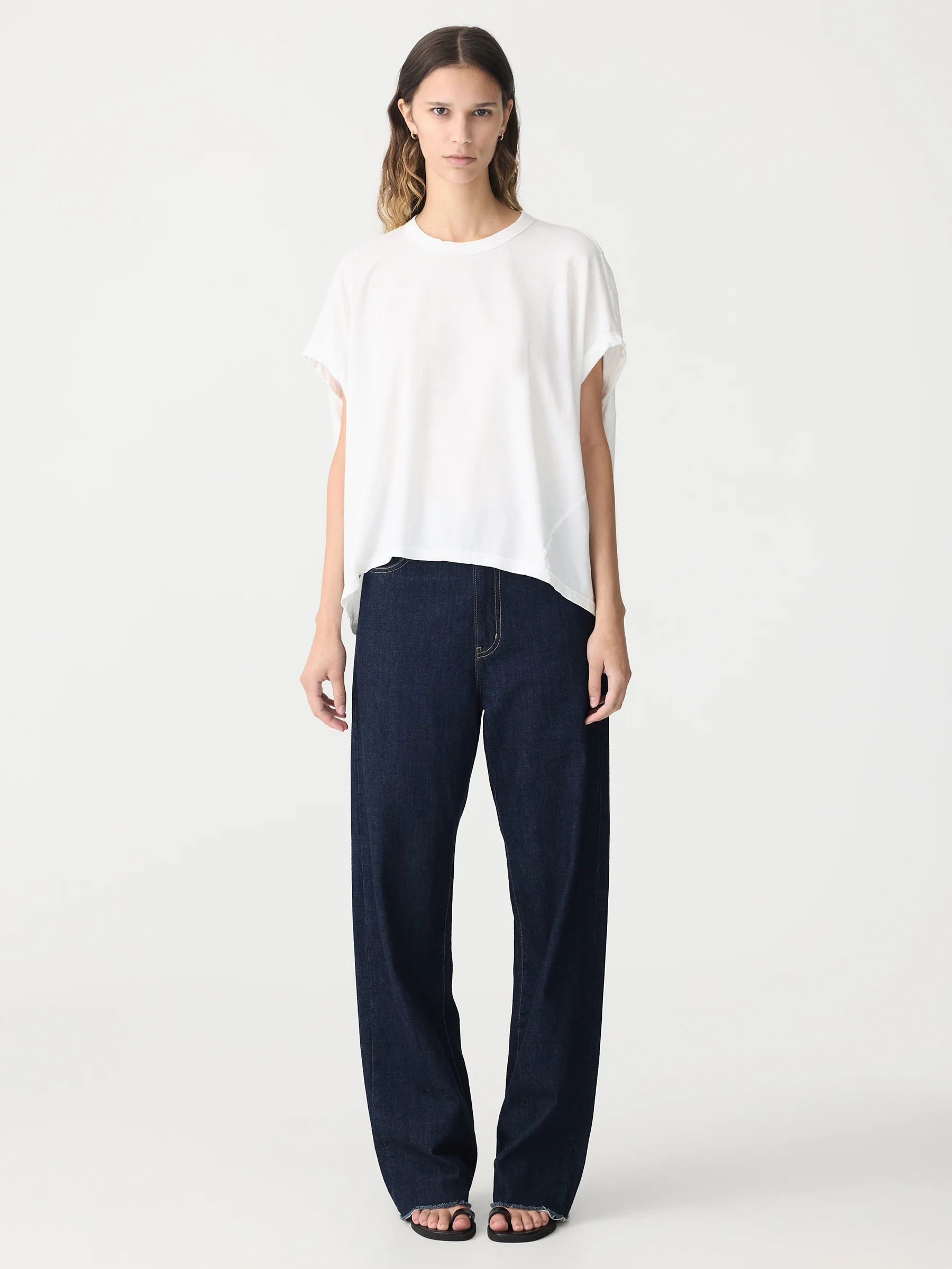 slouch circle tank | Bassike