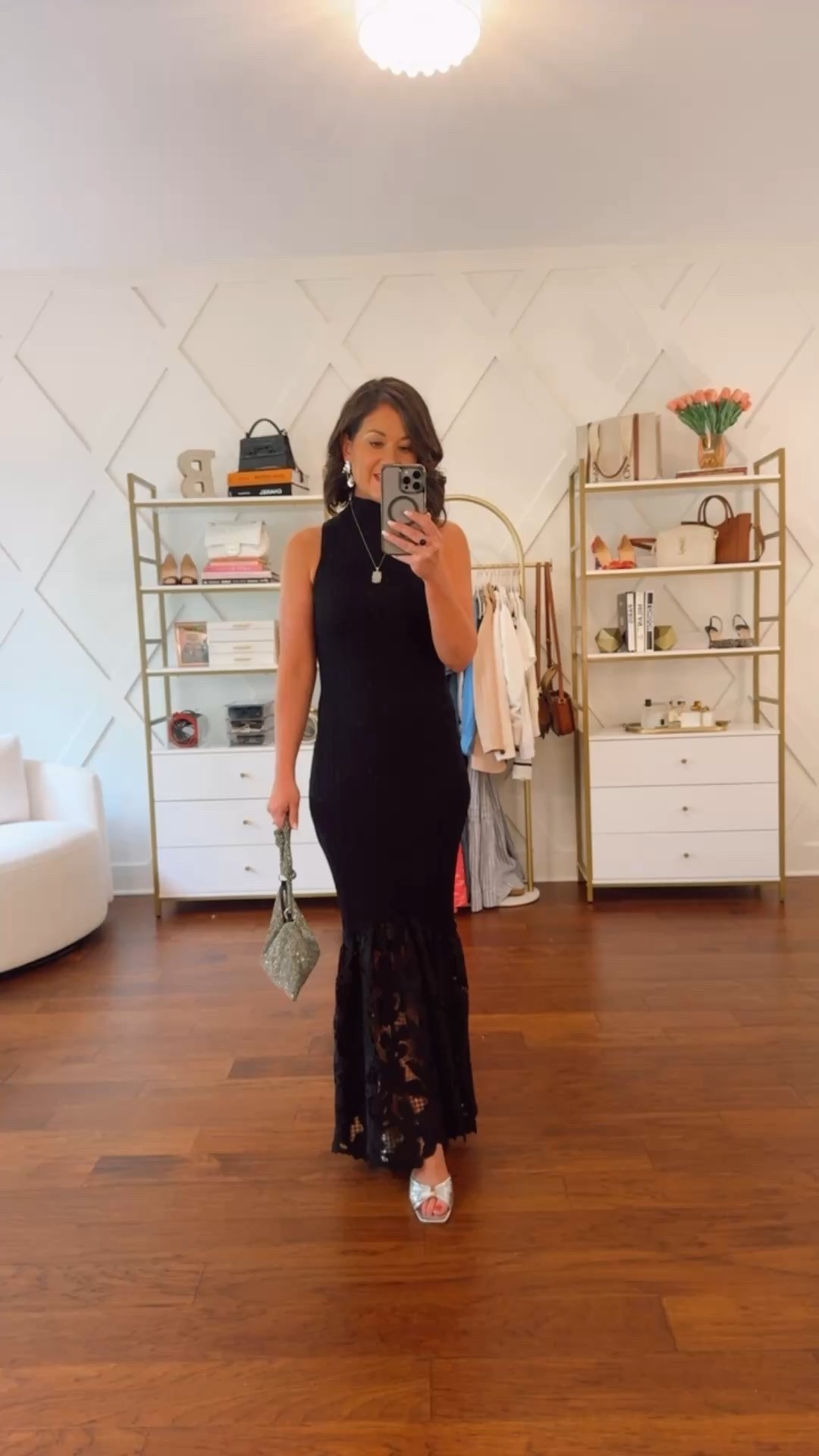Formal wedding guest dress look - formal dresses - black dress look 

#LTKWedding #LTKSeasonal #LTKOver40