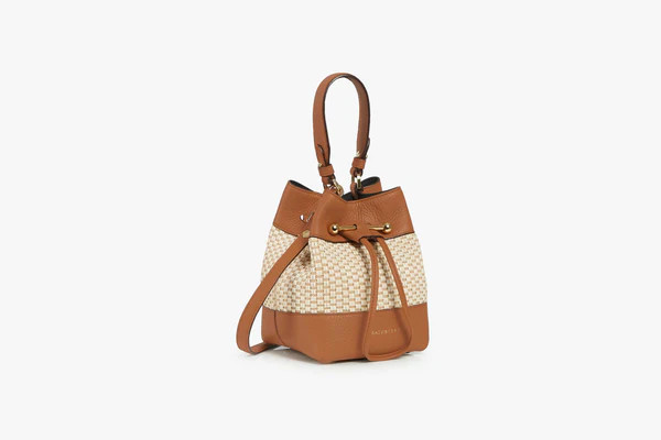 Lana Osette - Cotton Raffia/Leather Tan | Strathberry