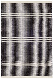 Malta Black/Ivory Handwoven Wool Rug | Rugs USA
