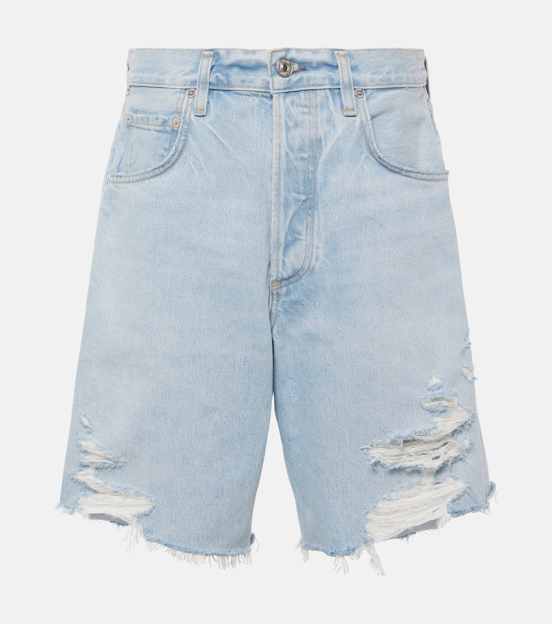 Ayla distressed denim shorts | Mytheresa (UK)
