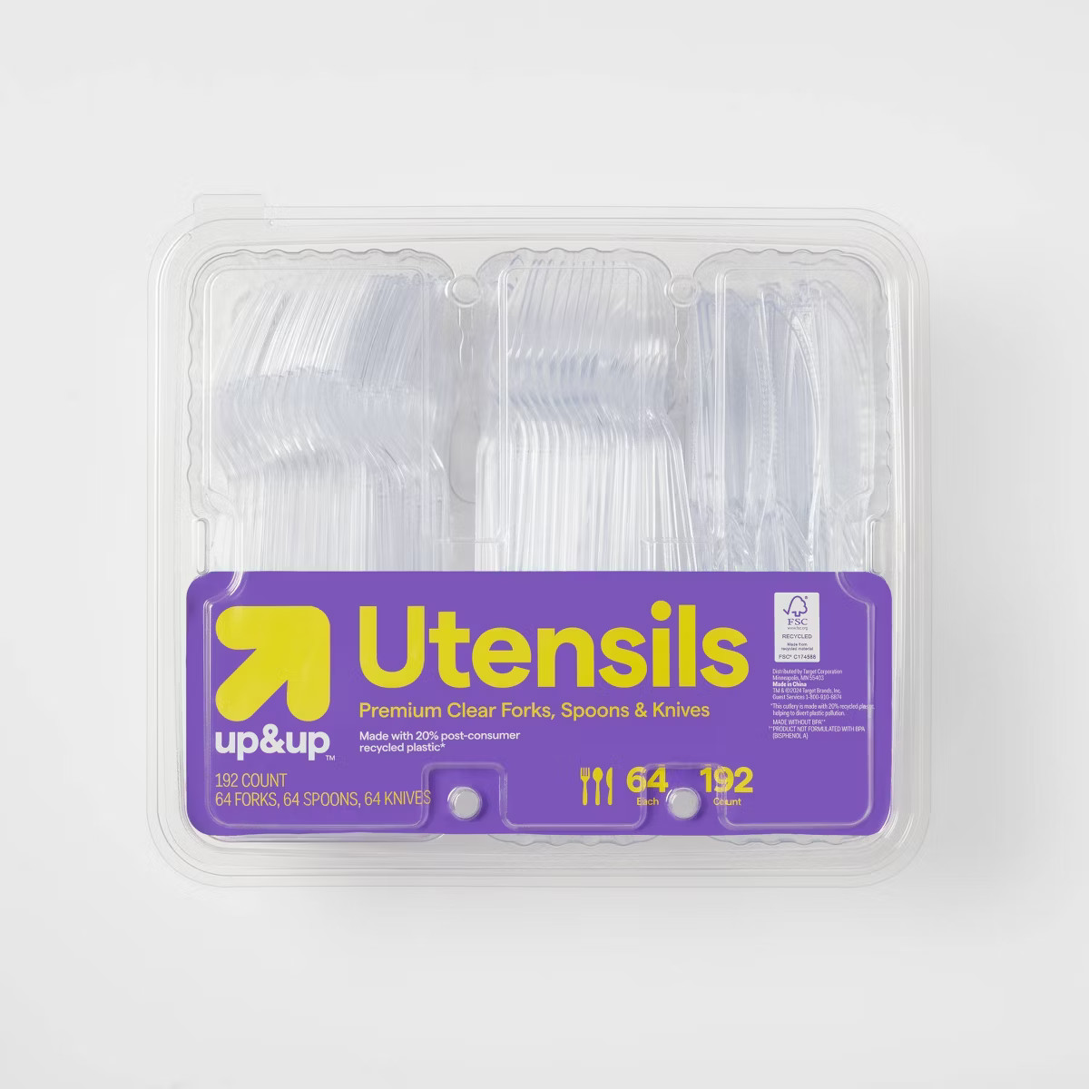 Premium Plastic Forks, Spoons and Knives - 192ct - up&up™ | Target