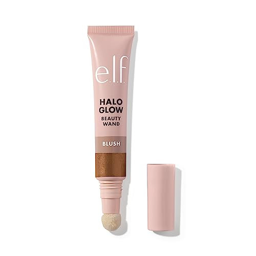 e.l.f. Halo Glow Blush Beauty Wand, Liquid Blush Wand For Radiant, Flushed Cheeks, Infused With Squalane, Vegan & Cruelty-free, Magic Hour | Amazon (US)