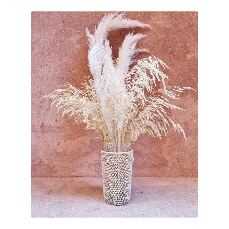 Beldi Vase in Blown Glass and Raffia Lace - Etsy | Etsy (US)