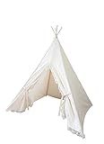 The Teepee Store Ivory with Lace Frills Princess Kids Teepee Tent (3 SIZES available, 4 1/2 feet) Pl | Amazon (US)