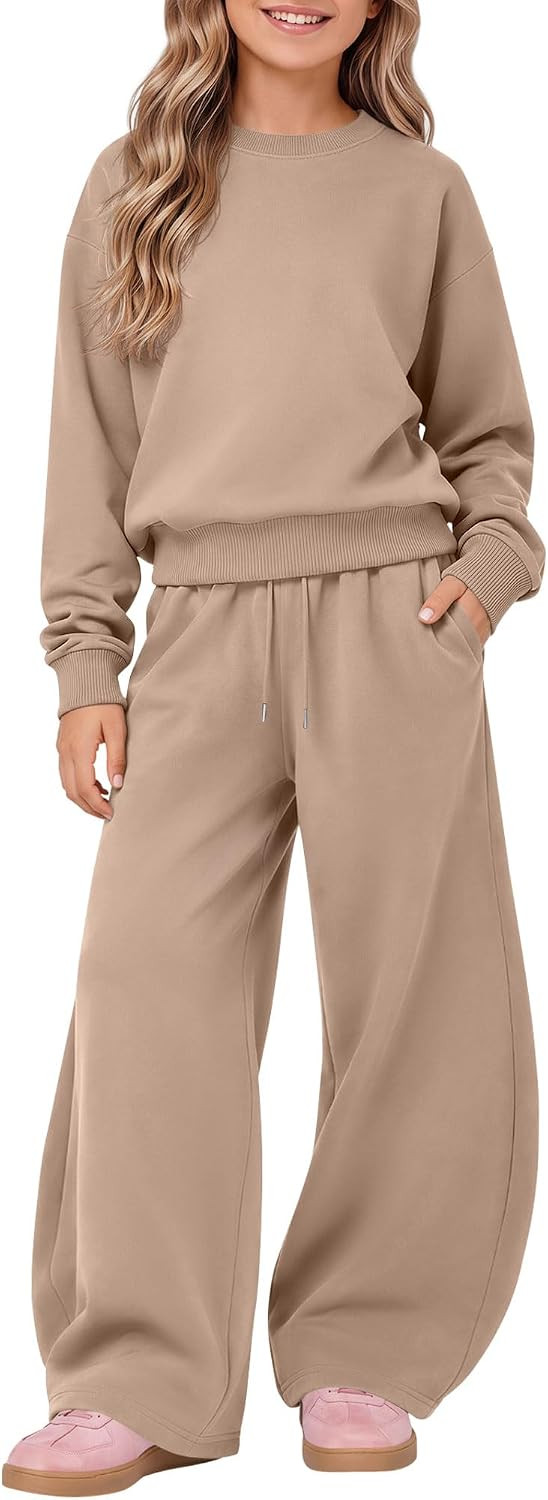 Girls 2 Piece Outfits Sweatsuit Set | Amazon (US)