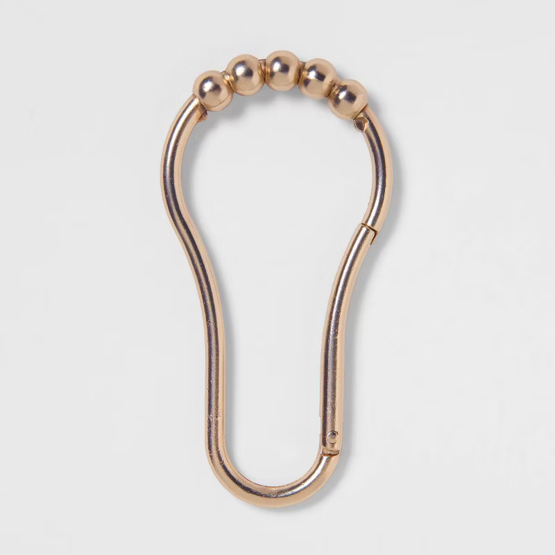 V Hook Shower Curtain Rings Brushed Nickel - Made By Design™ | Target