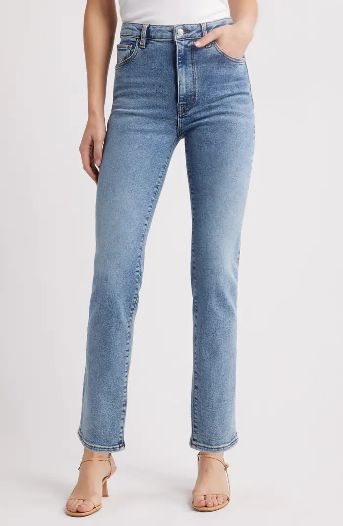The Pencil High Waist Slim Straight Leg Jeans | Nordstrom