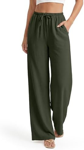 SEVEGO Tall Women 32"/34"/36" Inseam Wide Leg Flowy Palazzo Summer Pants | Amazon (US)