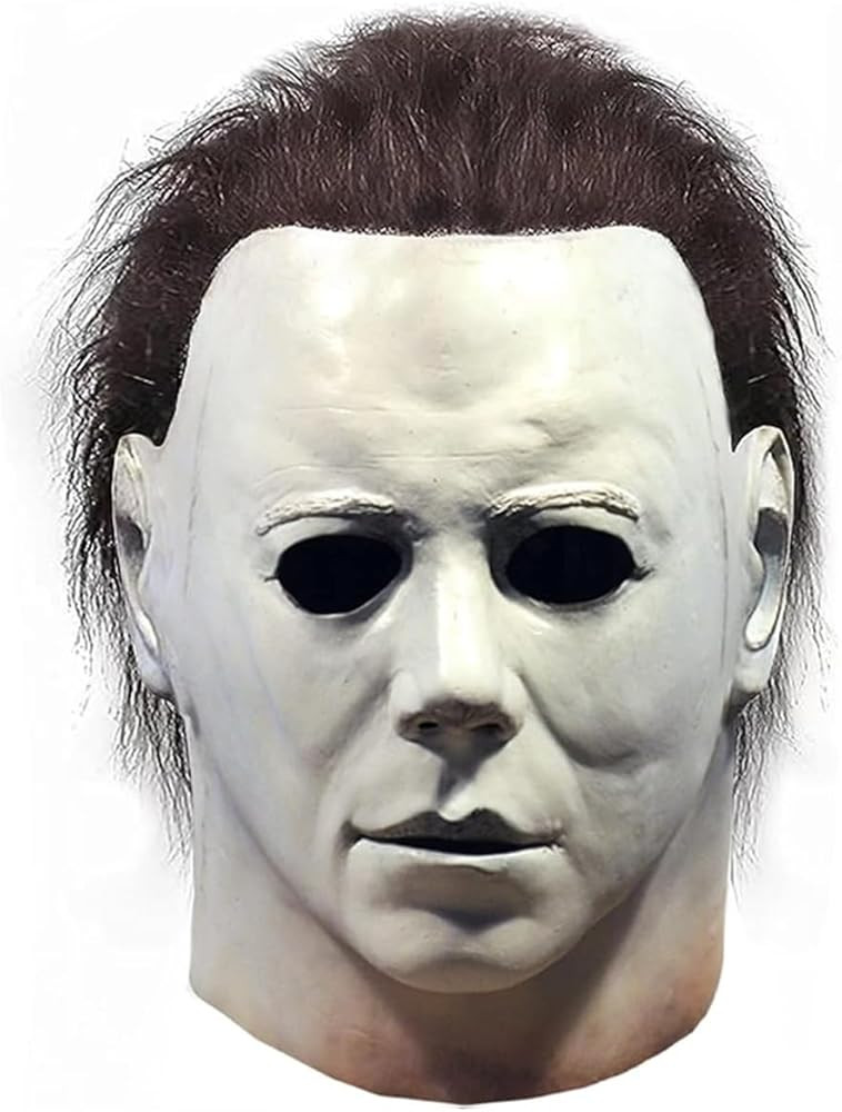Michael Myers Mask, Halloween Movie Horror Killer Latex Mask, Michael Myers Costume Props for Cos... | Amazon (US)