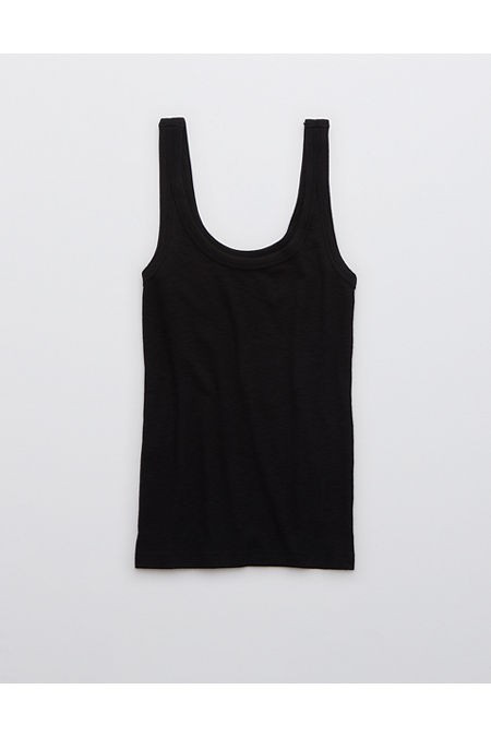 Aerie No BS Tank Top Women's True Black XXS | American Eagle Outfitters (US & CA)
