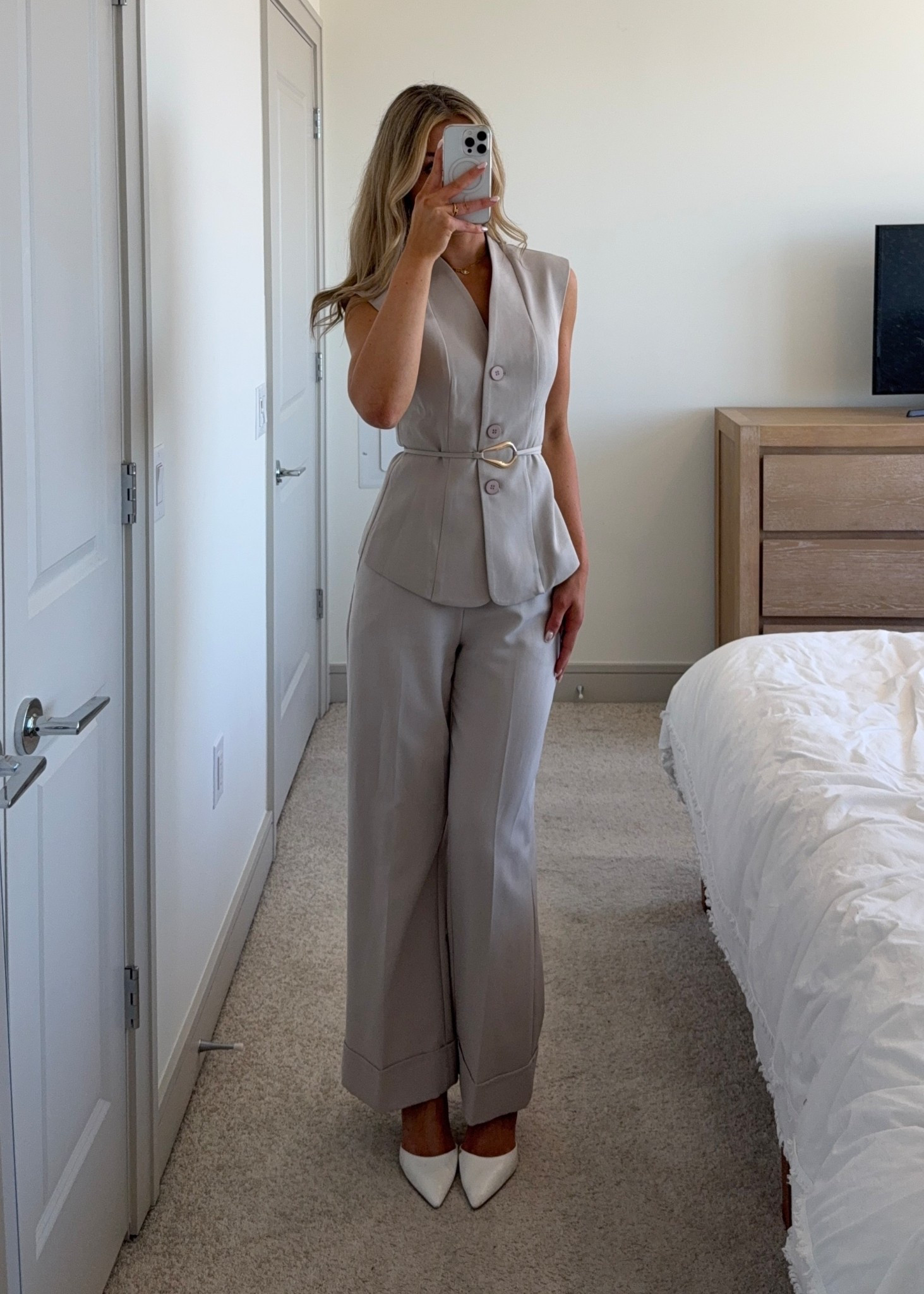 vest top is under $50 from @shopcider ! Didn’t see matching pants but have these older ones from Abercrombie that matched super well 🫶🏼

#LTKWorkwear #LTKootd