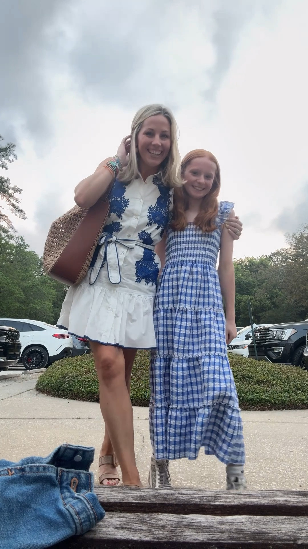 Mine and Cam’s dinner fit! Cammie’s dress is old Dillards but linking some similar ones! Mine is Avara and sadly sold out in several sizes! My code for Avara is BOBBI15 though! 

#LTKStyleTip #LTKFindsUnder100 #LTKWatchNow