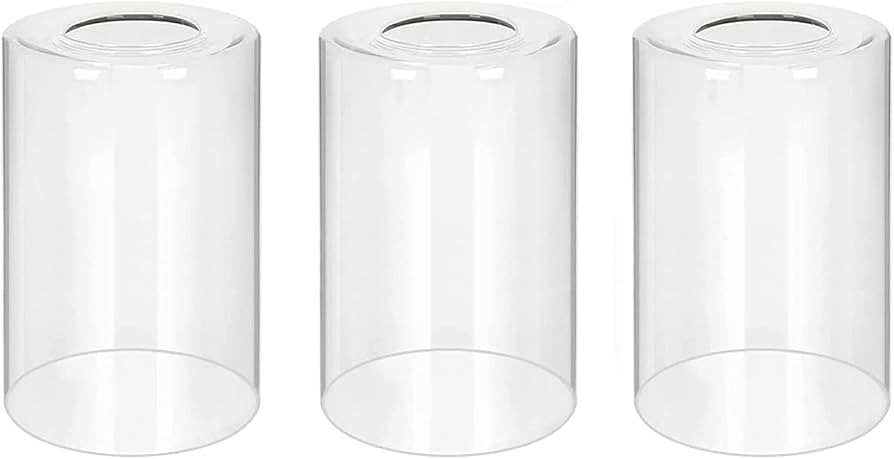 Clear Glass Shades Replacements 3-Pack Shade Cover Globes for Light Fixtures | Amazon (US)