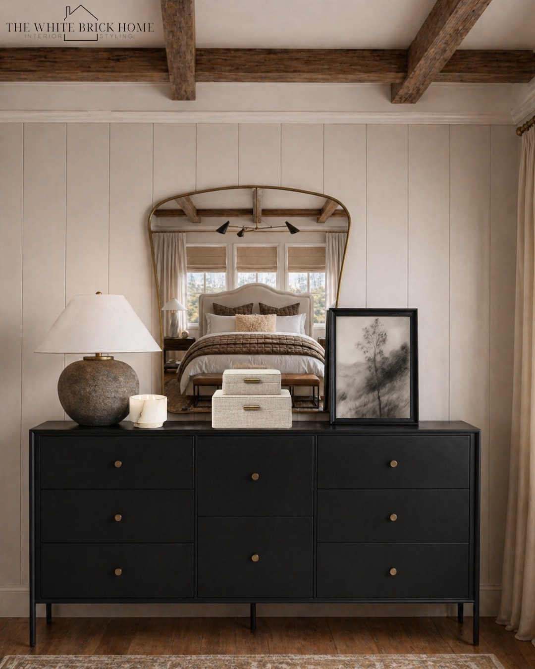 Warm, layered neutrals meets classic charm - a cozy spot in a bedroom you will never want to leave! 
🖤🖤
Bed, bedroom, bedroom decor, bedroom design, bedroom furniture, bedroom mirror, bedroom wall art, table lamp, lamp; bedroom dresser, bedroom decor ideas, home decor, and all mirror, home accents, home accessories, wayfair, McGee and go, pottery barn 


#LTKSeasonal #LTKHome #LTKSaleAlert