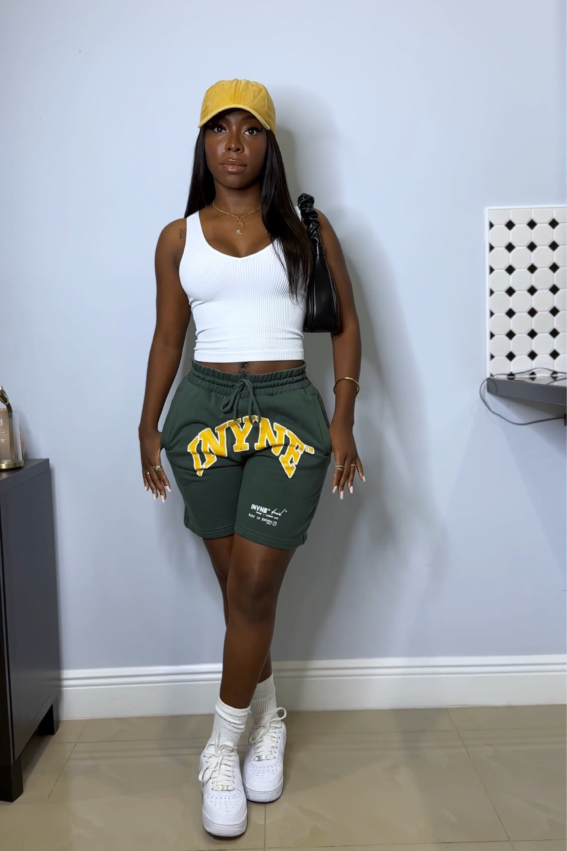 From the casual outfit pt 1 IG post: shorts are from an instagram boutique @INYNE

#LTKstyletip #LTKfindsunder100