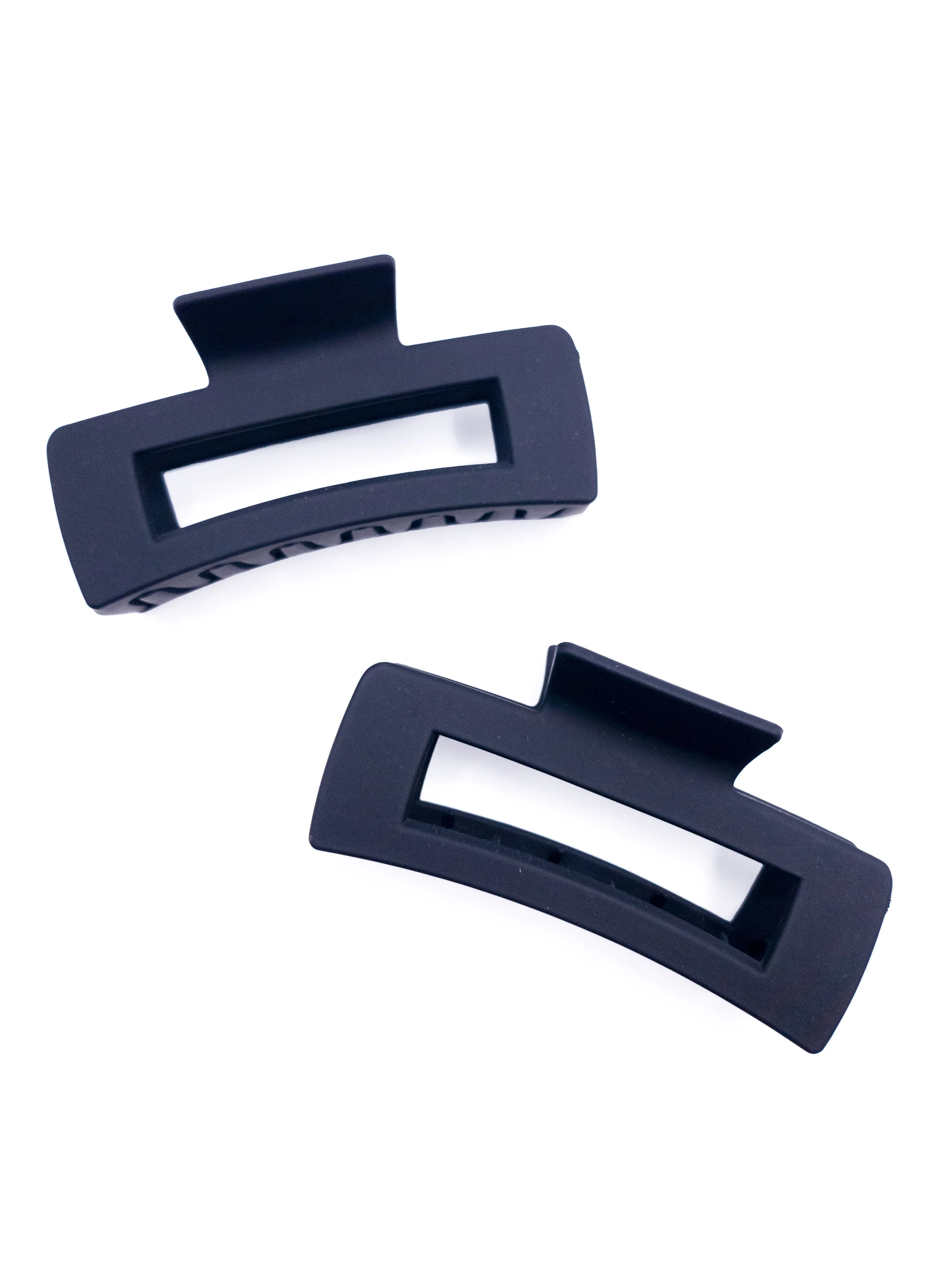 Time and Tru Women's Hair Claw Clip Set, 2 Pack, Black | Walmart (US)