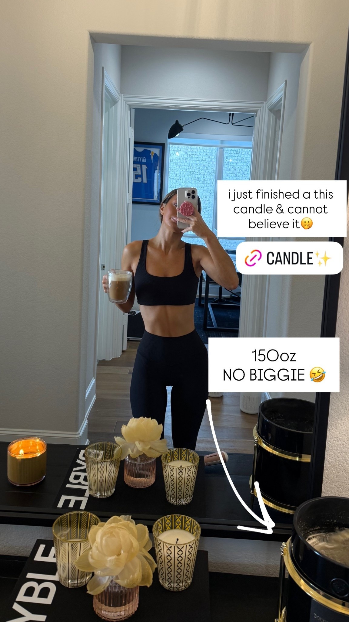 i just finished a this candle & cannot believe it🫢  150oz 
NO BIGGIE 🤣