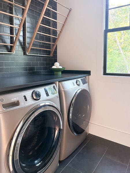 Laundry Room | Washer | Dryer | Drying Racks | Subway Tile | Baskets | Sign | Sink | Faucet | Hardwaree

#LTKstyletip #LTKhome