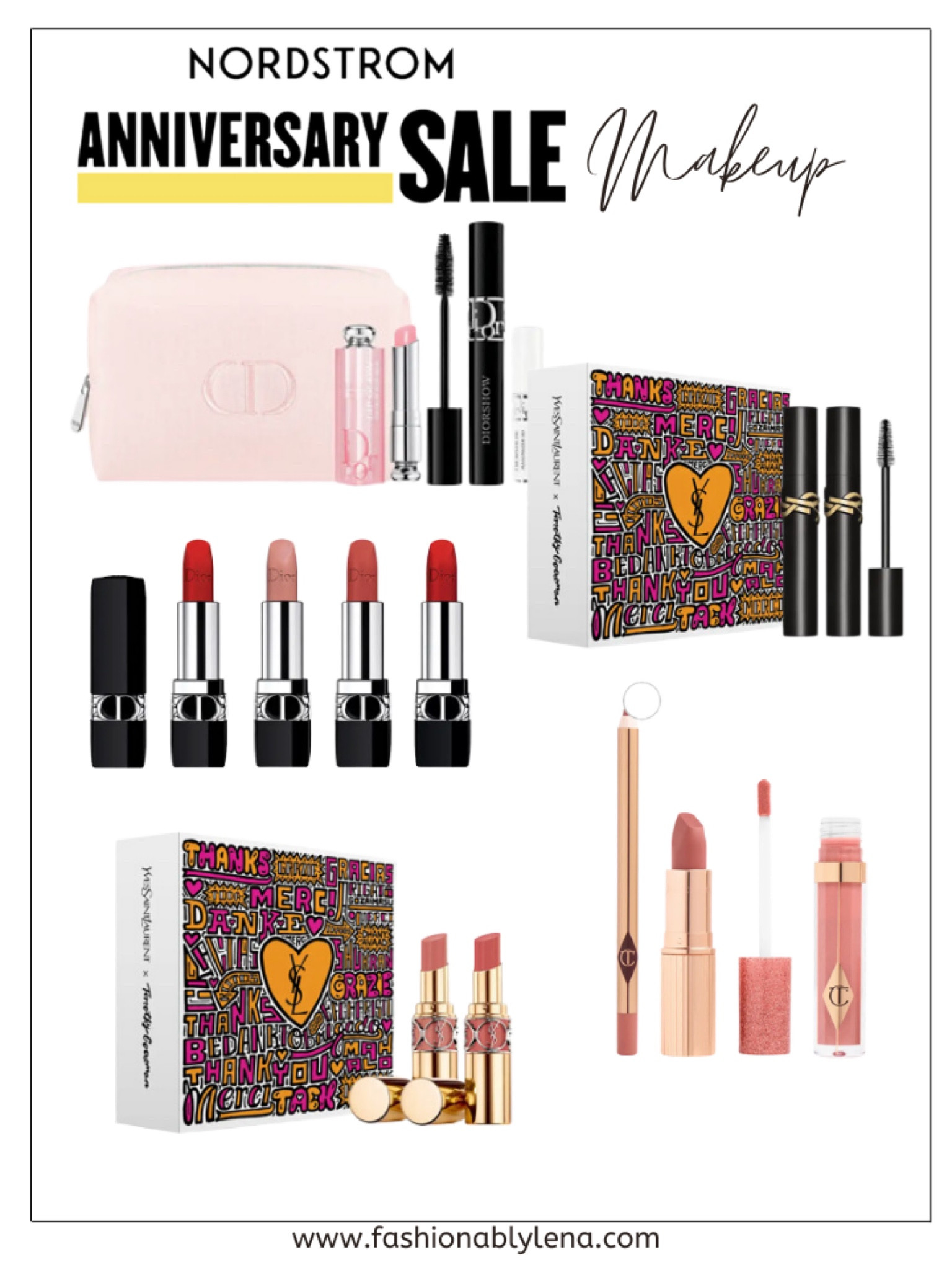Nordstrom Anniversary Sale, NSALE, makeup faves, Dior makeup, YSL lipsticks, Charlotte Tilbury pillow talk combo, lipgloss,

#LTKsalealert #LTKxNSale #LTKFind