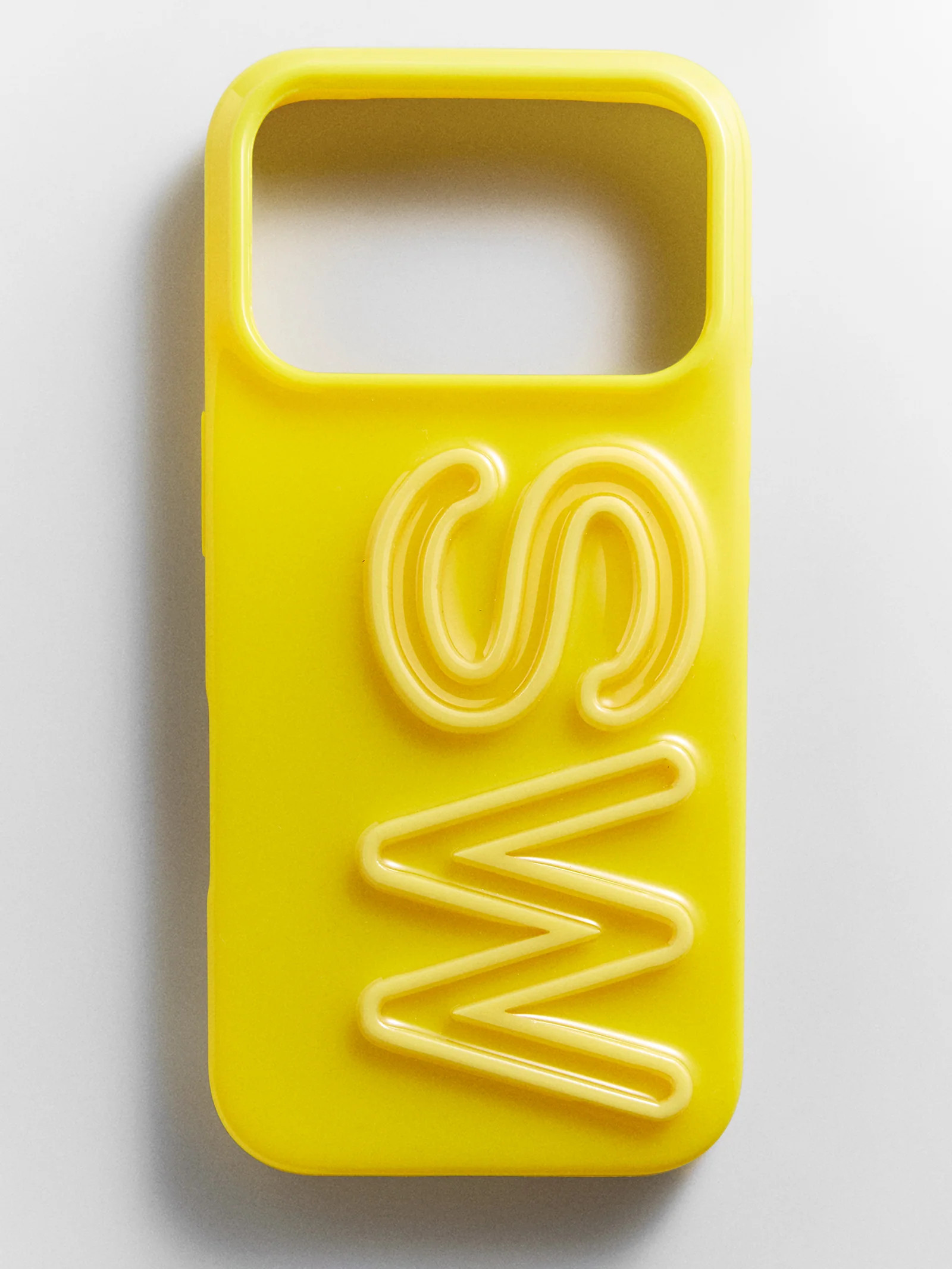 Fine Line Custom iPhone Case - Yellow/Yellow | BaubleBar