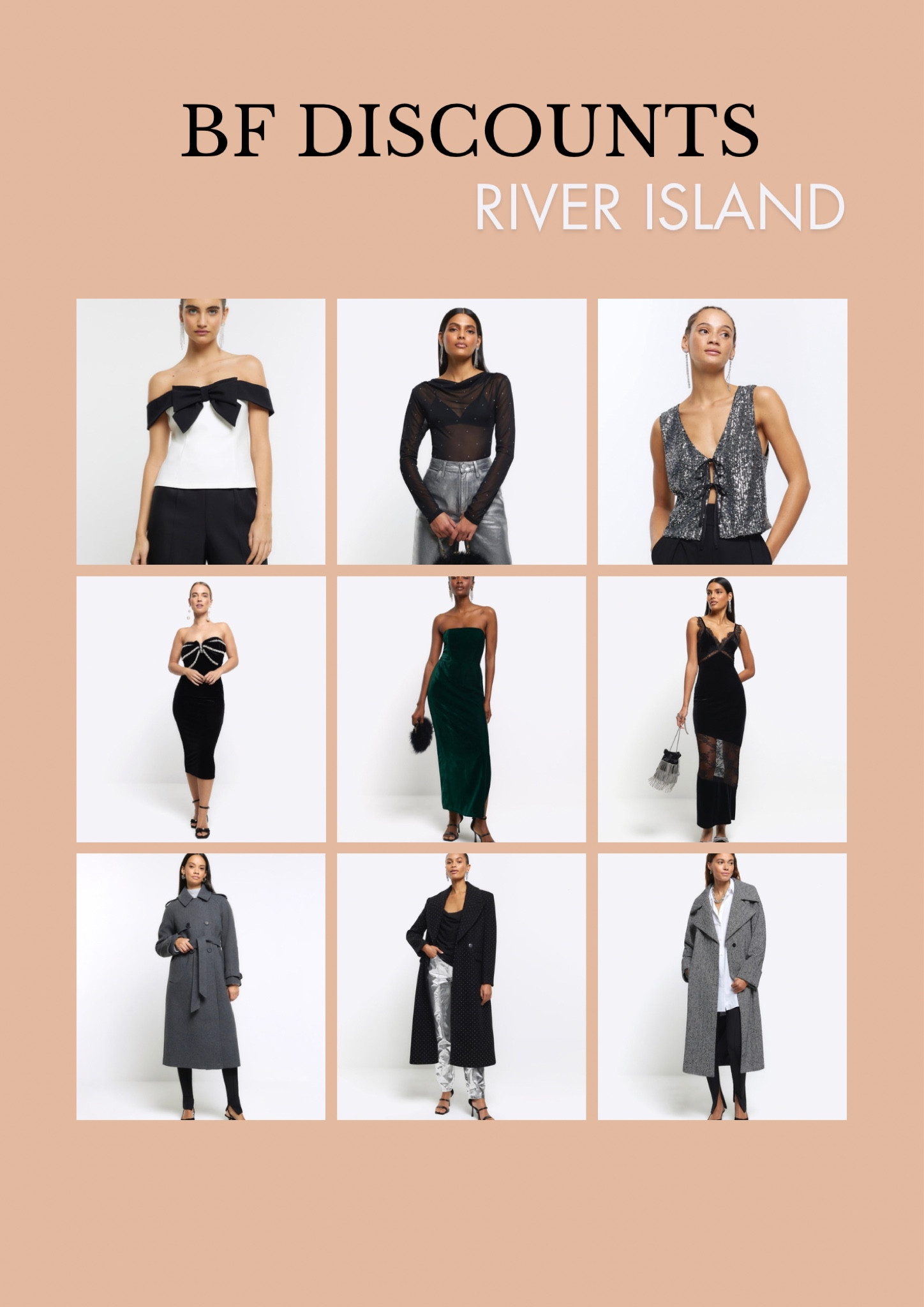 Some festive and classic pieces from @riverisland!!! Get ready for BF discounts🫶🏻

#LTKCyberSaleUK #LTKCyberWeek #LTKGiftGuide