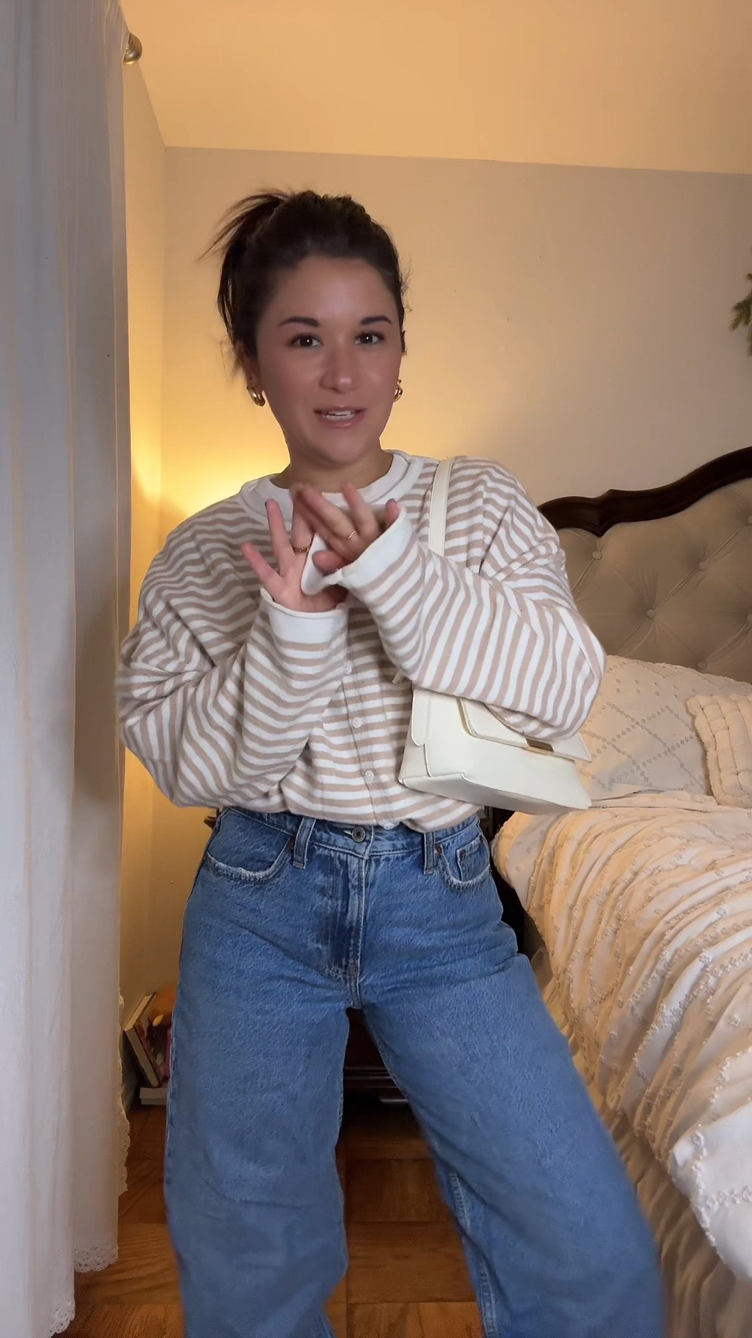 comfy winter ootd, i lovee this striped cardigan so much! it’s so versatile and easy to wear! 

#LTKootd #LTKFindsUnder50 #LTKFindsUnder100