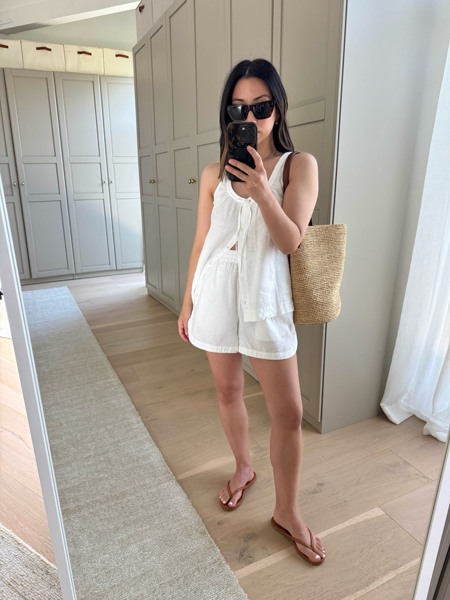 When it’s super hot- I reach for linen and these seperates are perfect!!! Love this button front tank with a scoop neck and these shorts are perfection!

Alex Mill tank xs
Le Bop shorts small
Beek sandals 5
J.crew bucket bag 
Celine sunglasses 
Dorsey James necklace 15”
Electric Picks earrings

summer outfits, summer style, petite style

#LTKmomlife #LTKootd #LTKPetite