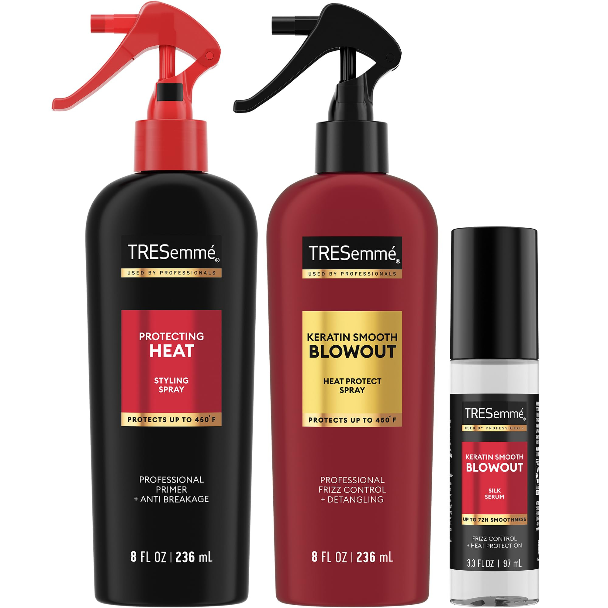 TRESemmé Blowout Products for Hair with 450°F Heat Protection & Frizz Control – Keratin Smoot... | Amazon (US)