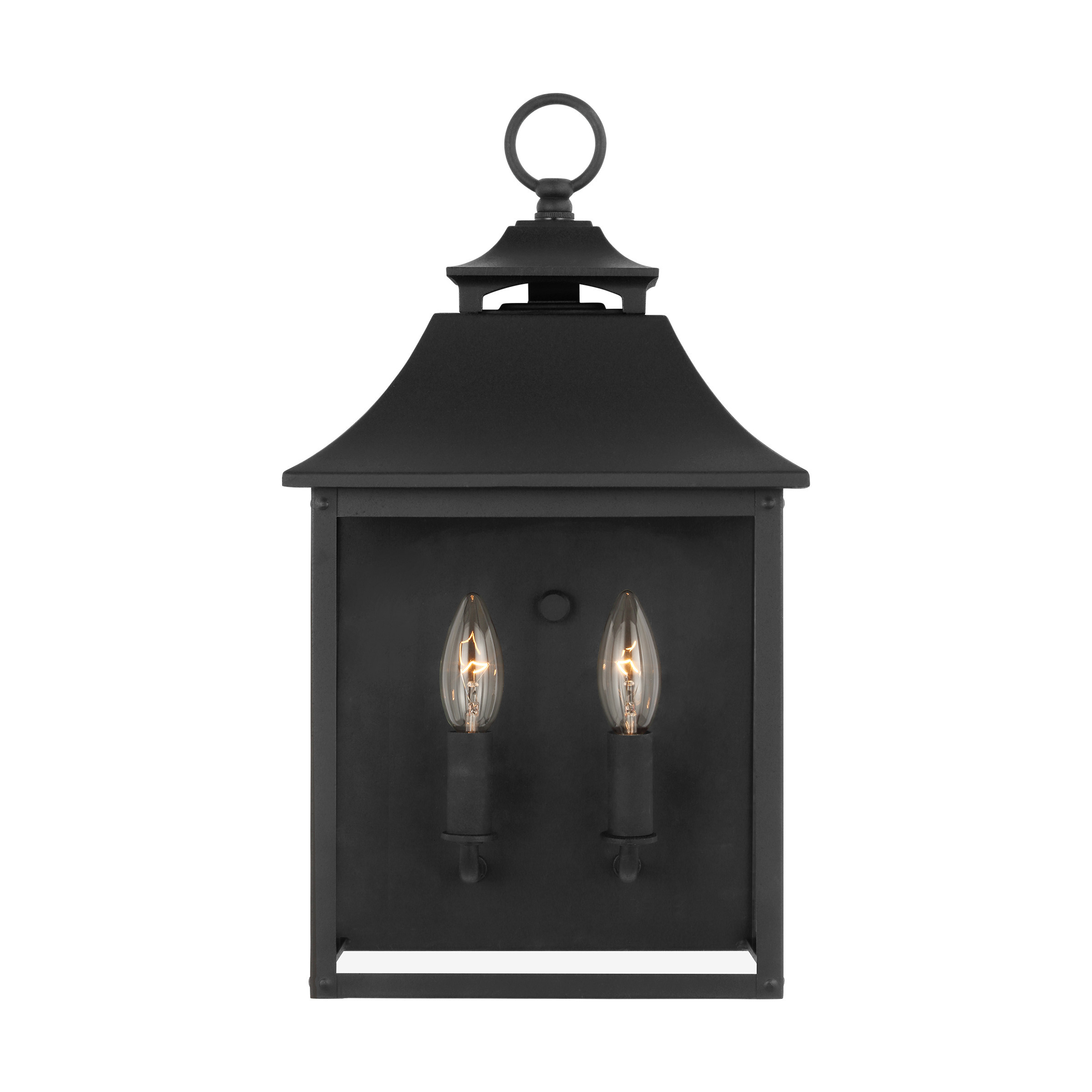 Galena Pocket Wall Lantern Textured Black | Visual Comfort