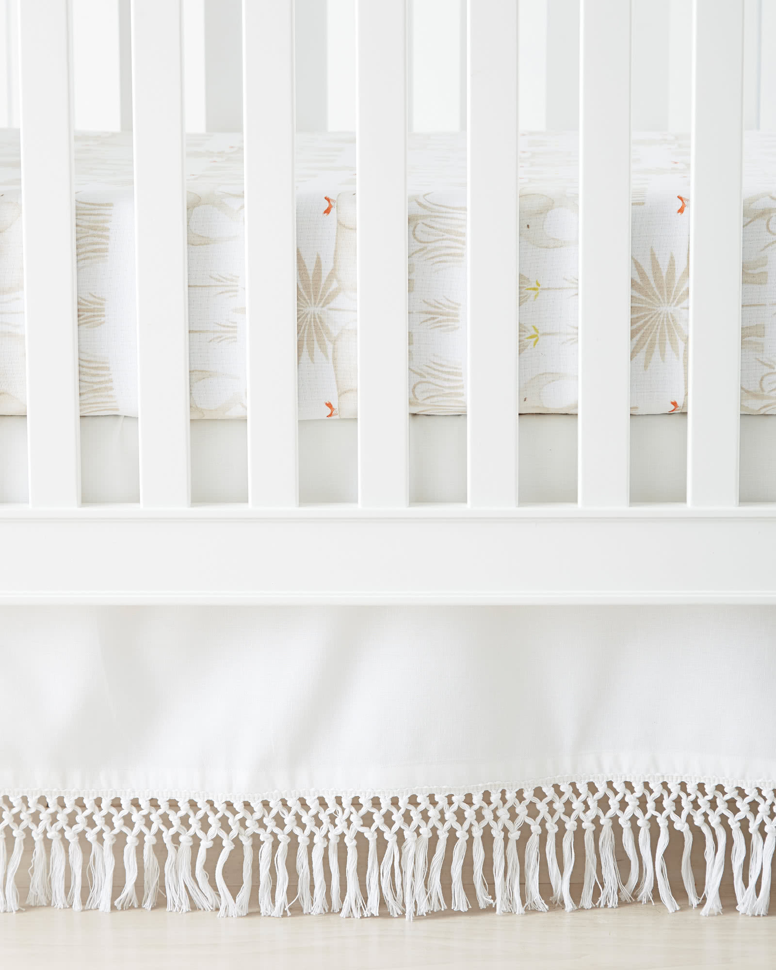 Macramé Crib Skirt | Serena and Lily