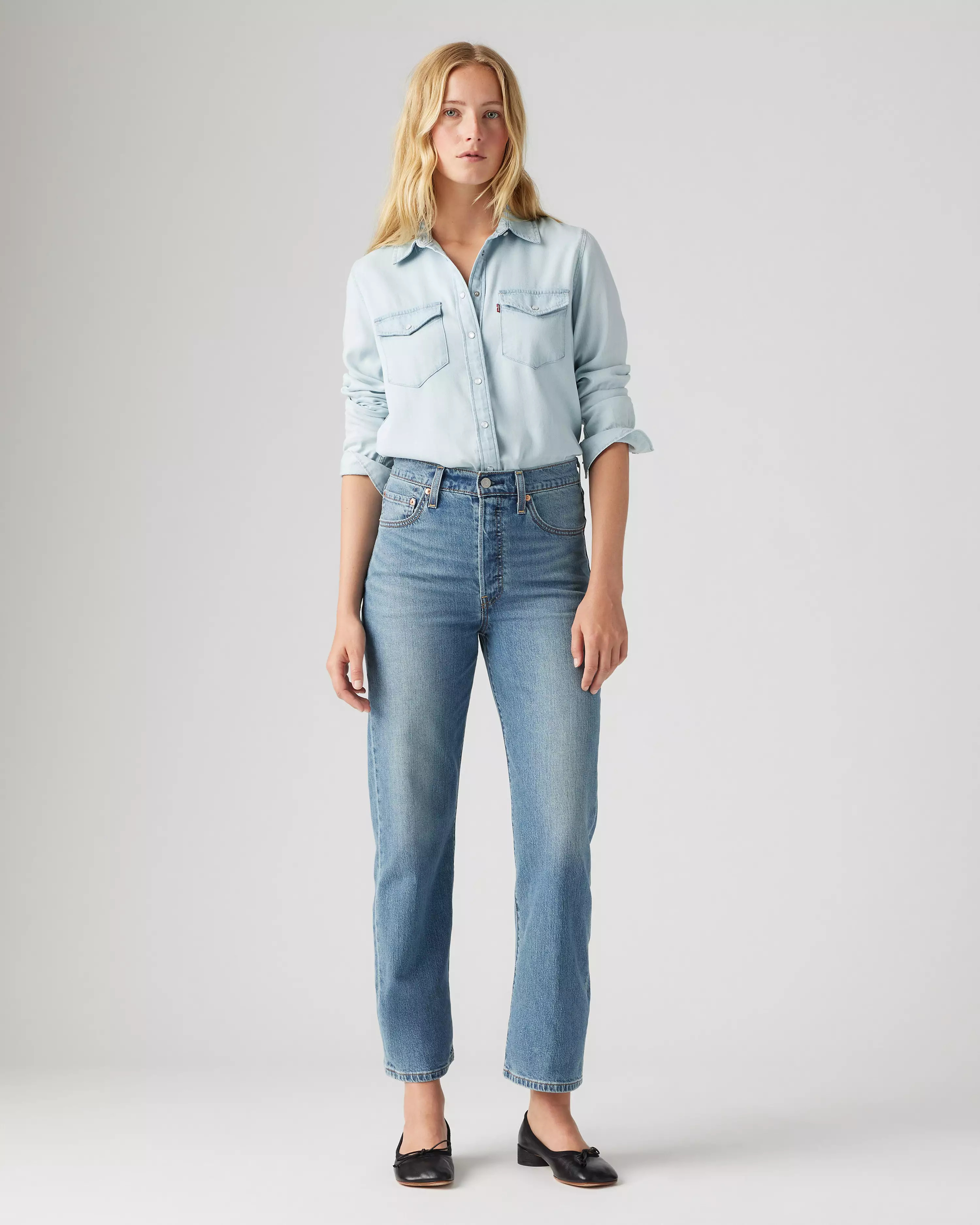 Ribcage Straight Ankle Cotton Linen JeansSale price is£60.00Original Price Was £100.00-40%Free ... | Levi's UK