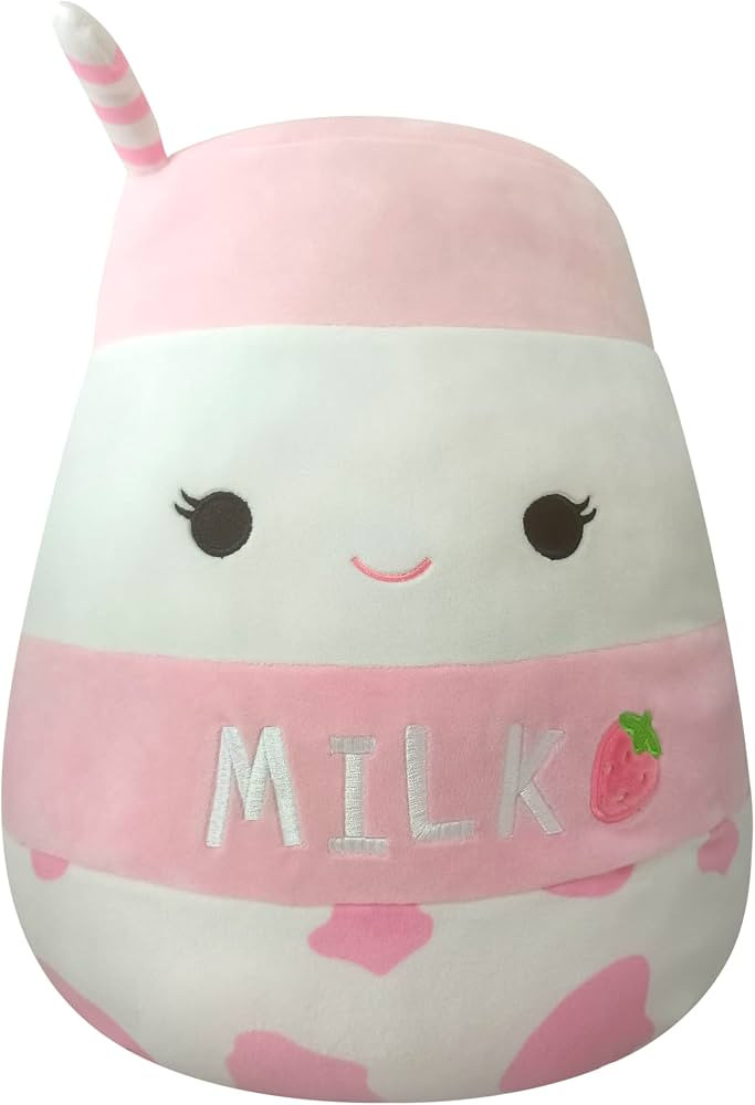 Squishmallows Original 14-Inch Amelie Strawberry Milk - Large Ultrasoft Official Jazwares Plush | Amazon (US)