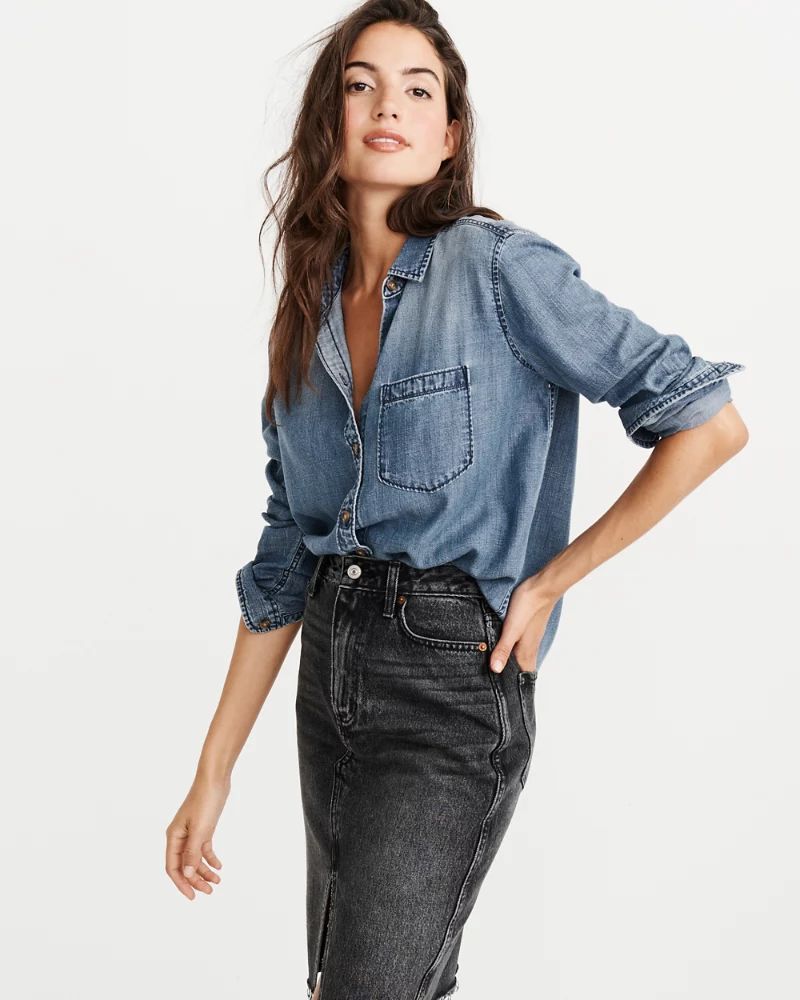 Chambray Shirt | Abercrombie & Fitch US & UK