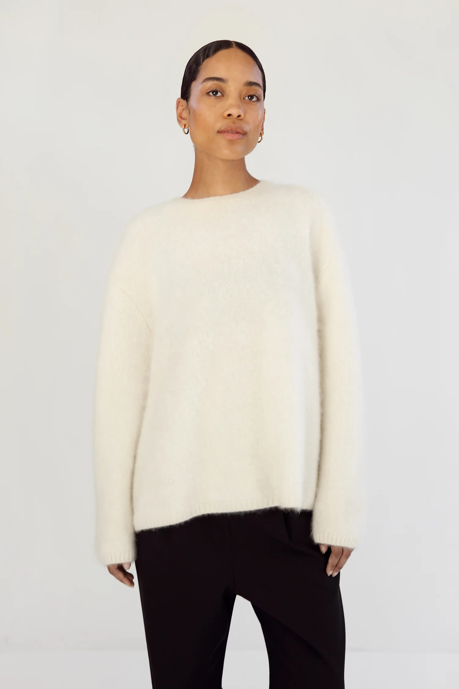 Floy Cashmere Sweater, cream | Almada Label