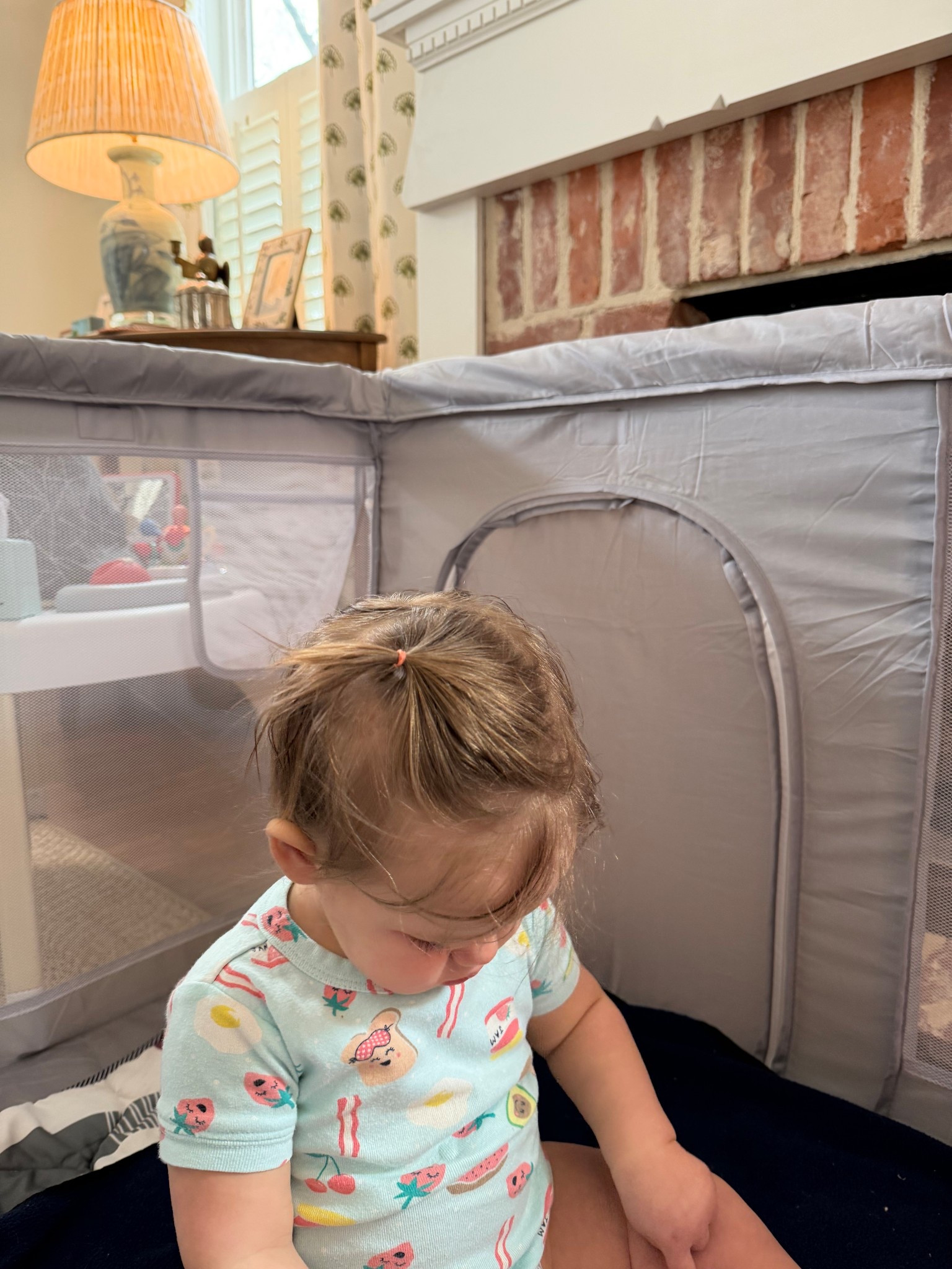 I hate a playpen. But I hate the thought of my baby getting over to the stairs while I run to pee even more. But there is no pretty pen so don’t waste your money. 

#LTKdayinmylife #LTKmomlife #LTKHome