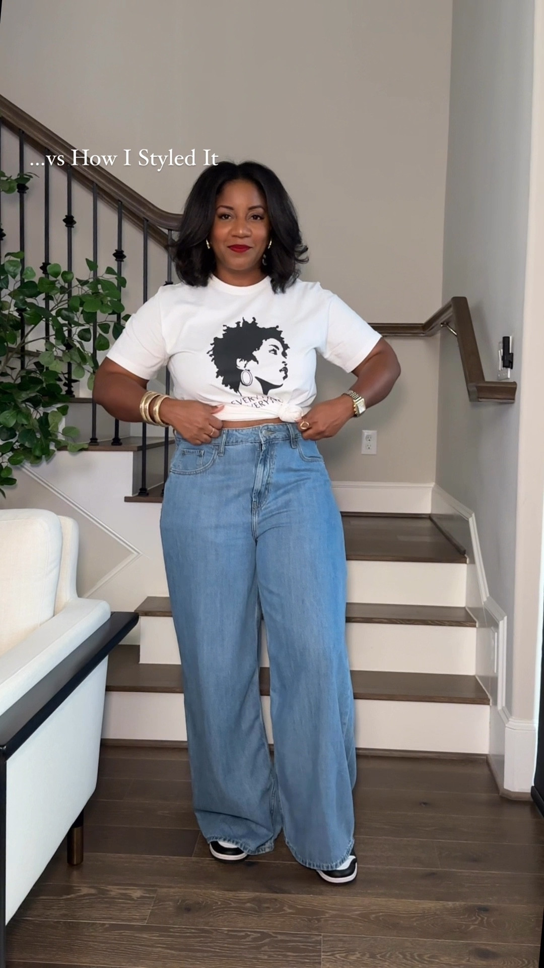 Casual outfit inspo from Amazon. 🖤 Wearing a 32 in the jeans and an XL in the tee for a looser fit overall. #FoundItOnAmazon

fall outfit inspo // fall outfit ideas // fall outfits 2024 // fall outfits // casual outfits // amazon casual outfit // fall casual outfits // wide leg jeans outfits // casual look // amazon fashion // amazon finds // amazon fashion finds // graphic tee outfit // graphic tshirt // amazon the drop jeans 

#LTKSeasonal #LTKMidsize #LTKOver40