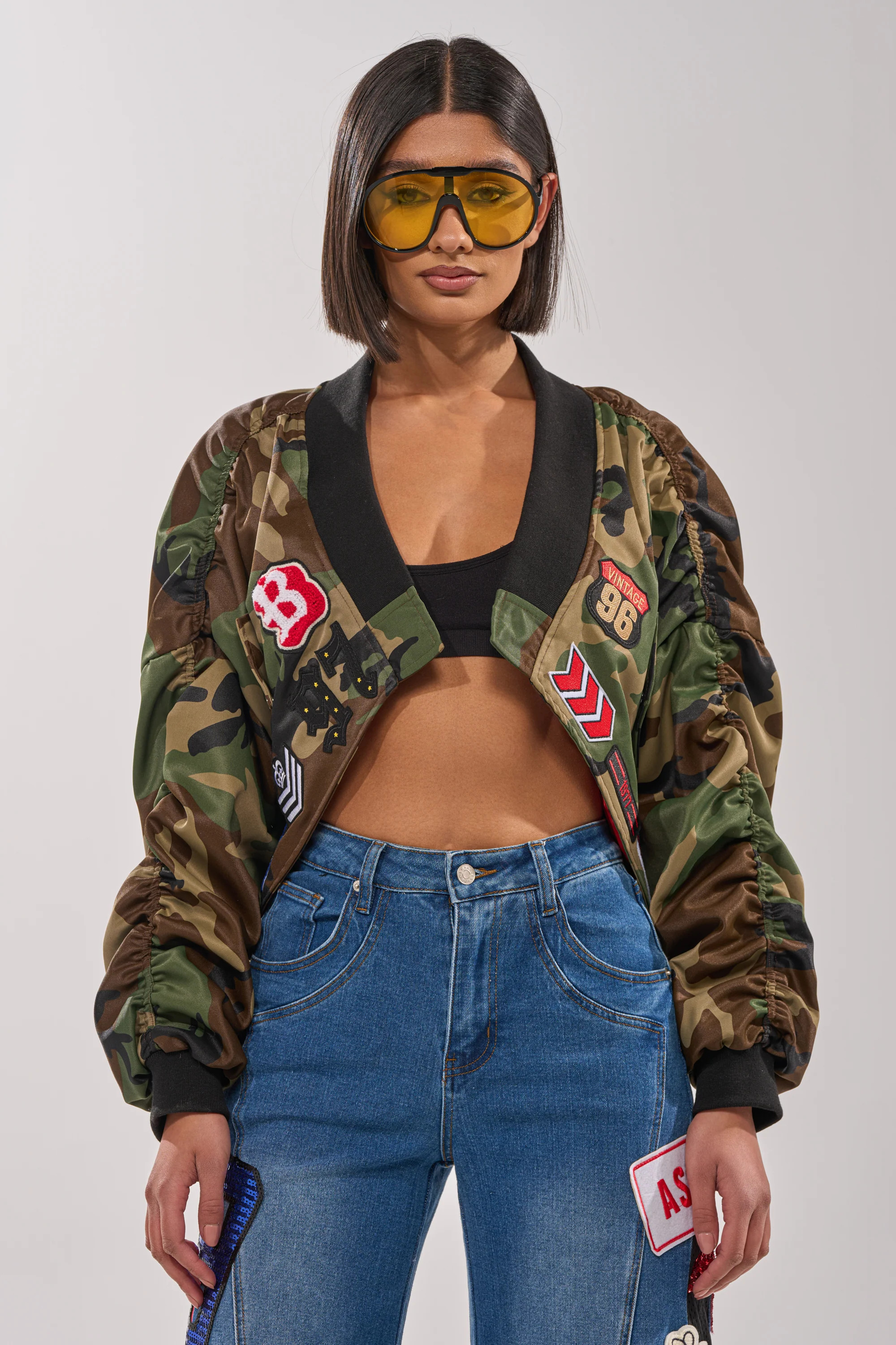 ON THE RUN CAMO BOMBER | AKIRA