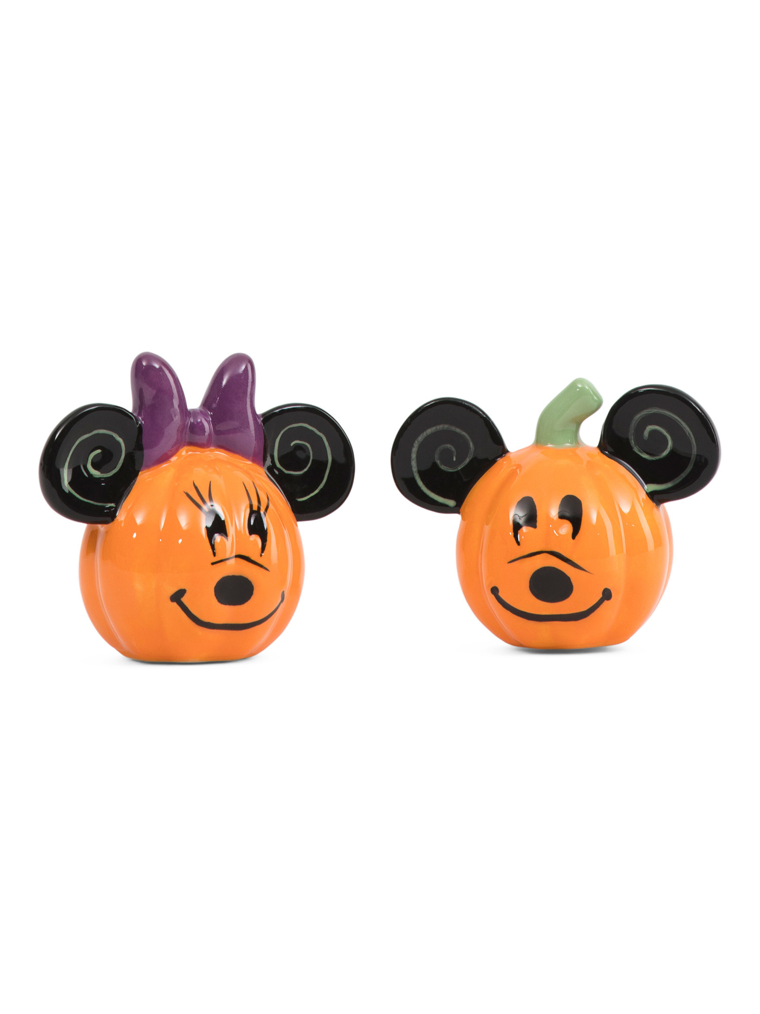 Mickey And Minnie Jack-o-lantern Salt And Pepper Shakers | TJ Maxx