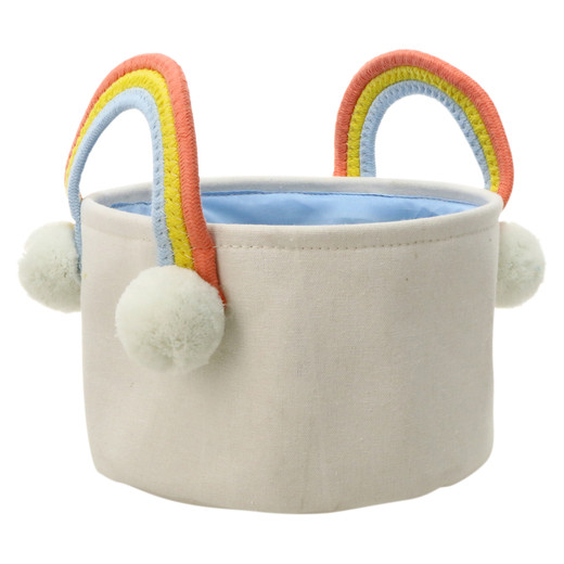 Rainbow Fabric Easter Basket 9in | Five Below