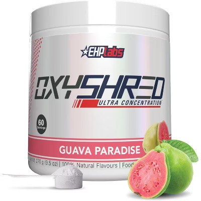 EHPlabs OxyShred Thermogenic Fat Burner - Pre-Workout Powder w/L-Carnitine, Metabolism Booster, Weight Loss - Guava, 60 Servings | Target