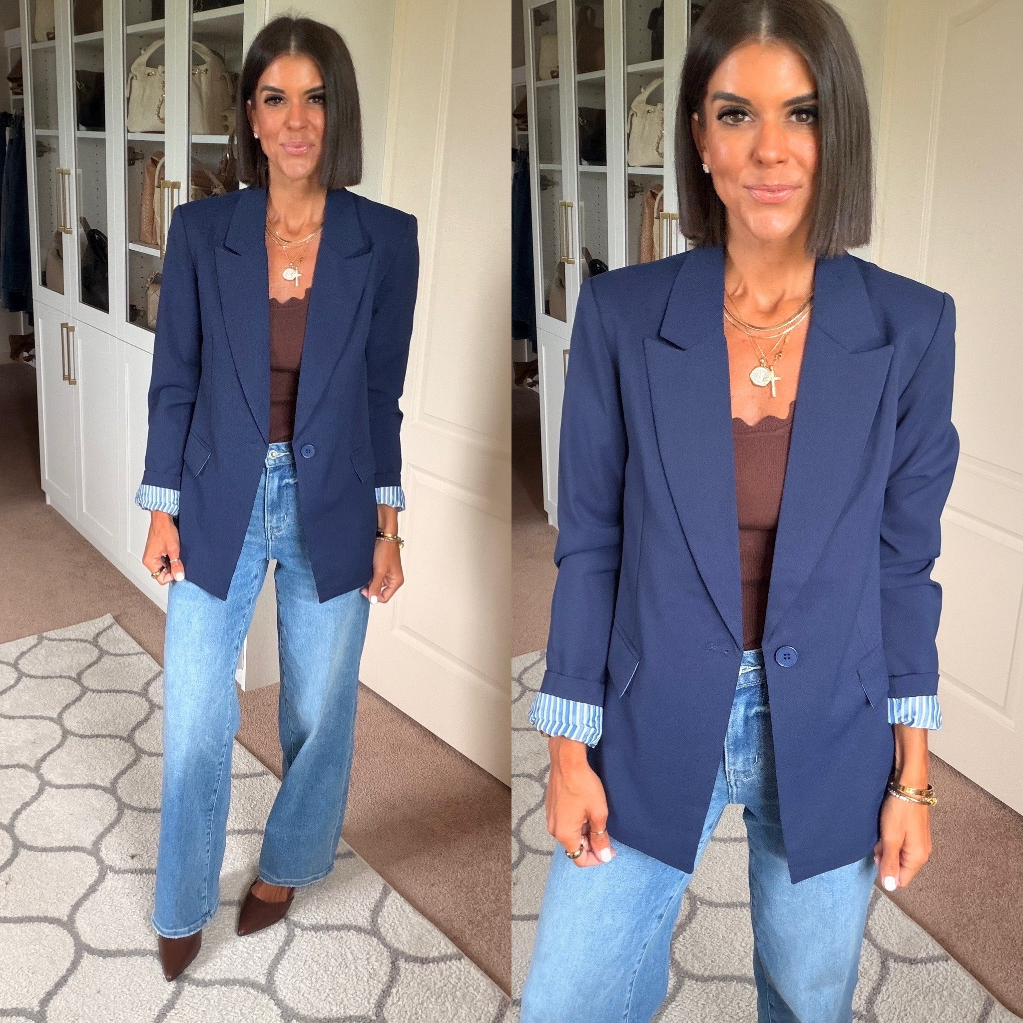 Size small in blazer Jeans tts

#LTKdayinmylife #LTKgrwm #LTKmomlife