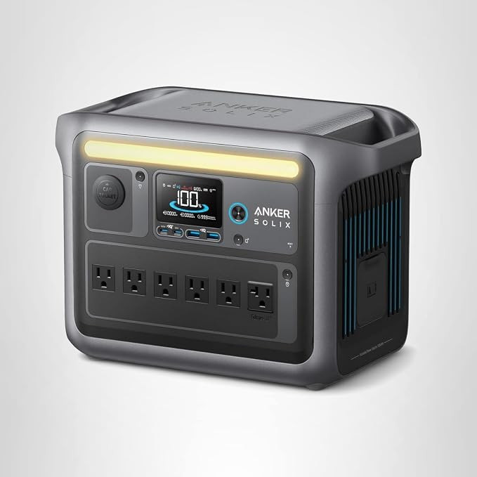 Anker SOLIX C1000 Portable Power Station, 1800W (Peak 2400W) Solar Generator, Full Charge in 58 M... | Amazon (US)