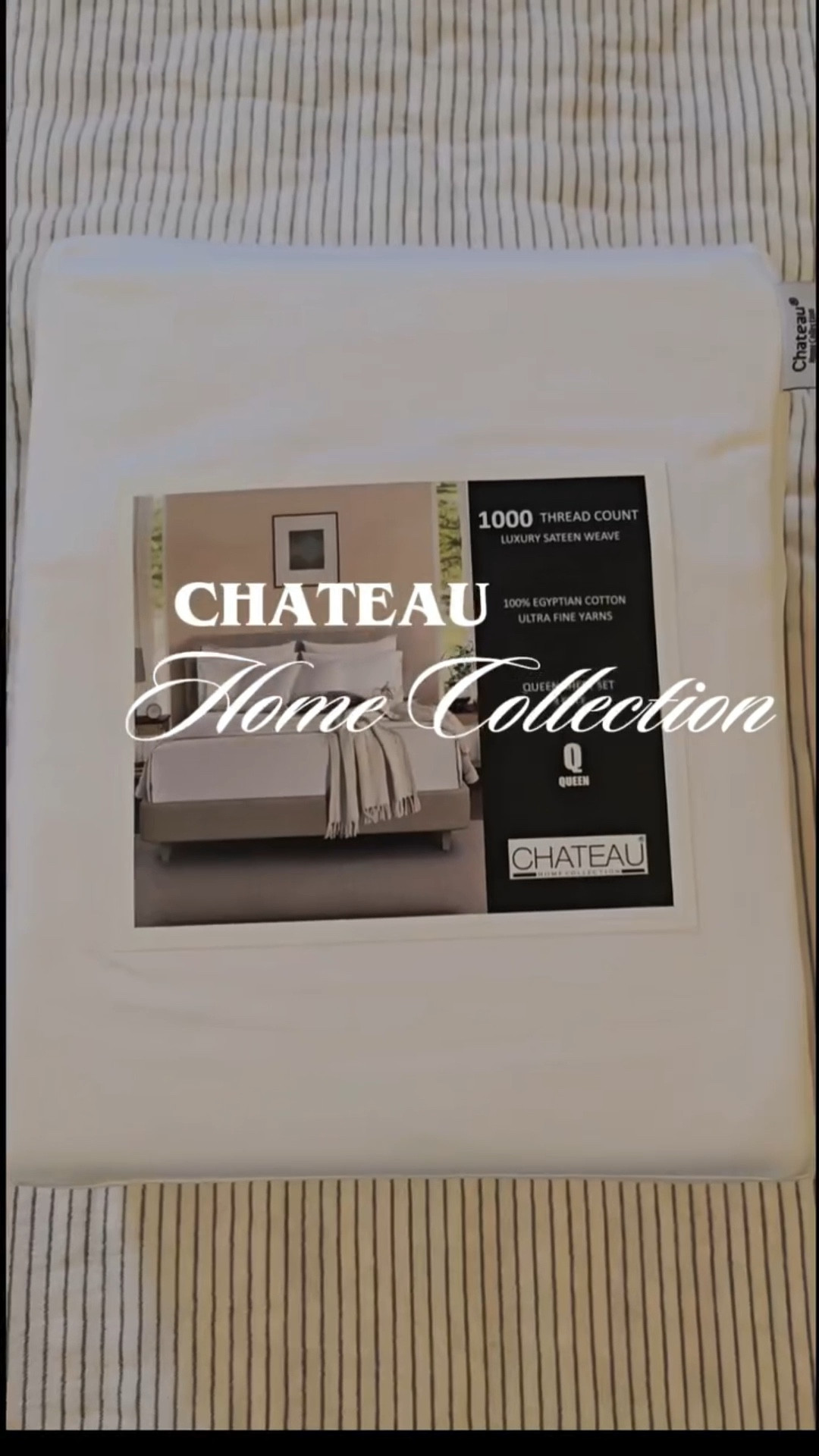 CHATEAU HOME COLLECTION premium bedding focused on pure, natural comfort. Every piece is crafted from 100% cotton with a commitment to quality and thoughtful design. 

@chateauhomecollection @amazonhome #bedsheets #egyptiancottonsheets #ltkbedding

#LTKvlog #LTKHome #LTKdayinmylife