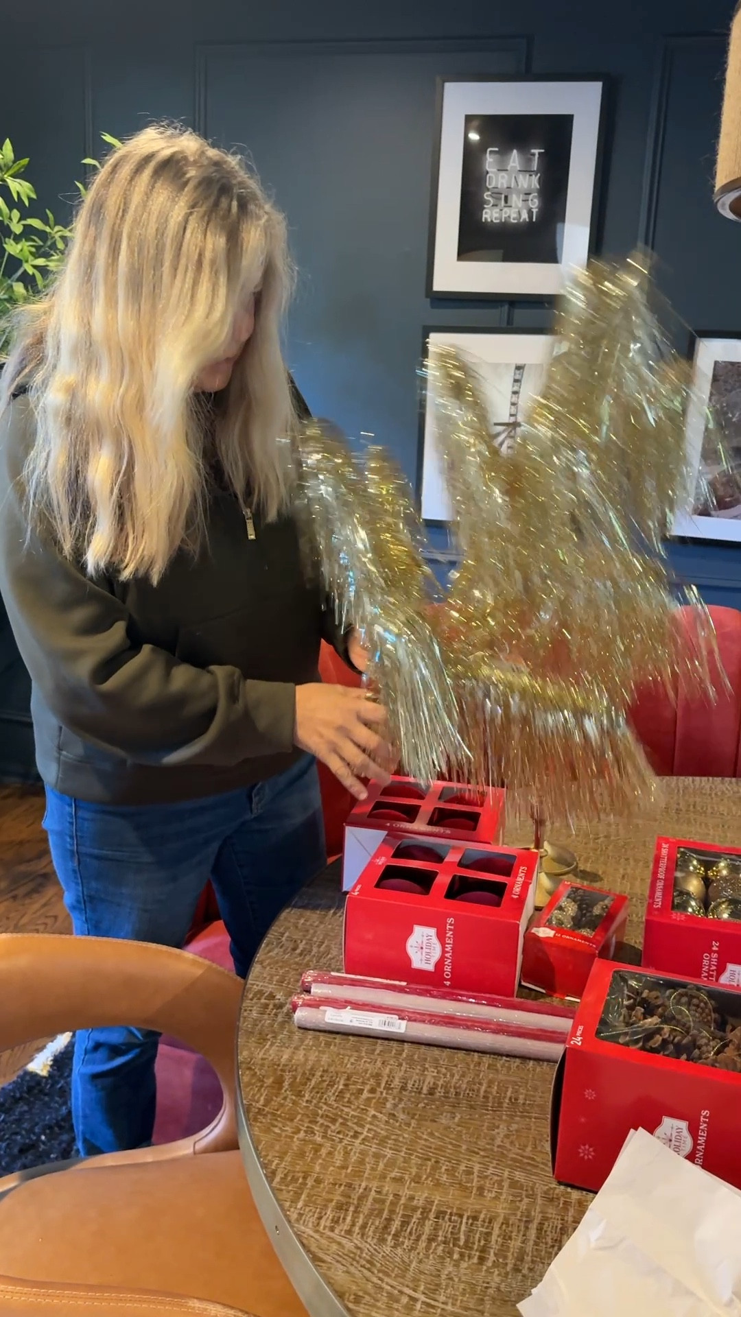 first up, this tinsel tree…. which LIGHTS UP! it’s whimsy, it’s holidays and we’re going to integrate it into our ralph lauren decor! eeeeek! ✨

this is going to SELL OUT ⚡️ fast! 

#LTKSeasonal #LTKHoliday #LTKHome